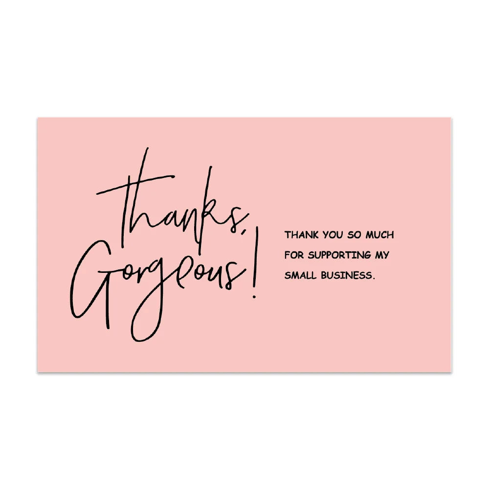 30/50Pcs Thank You Card Business Card Order Thank You Party Card for your support Small card Thank you - A / 30PCS-1Bag