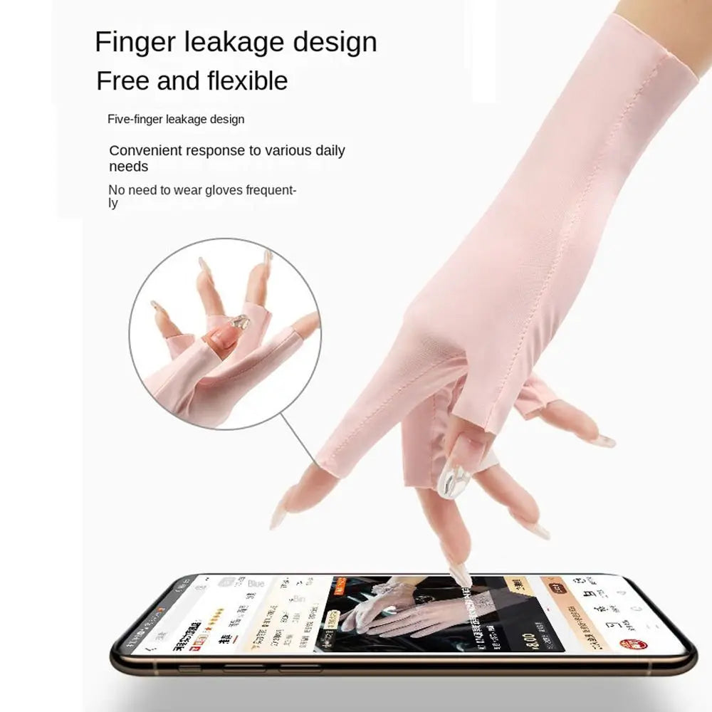 Sunscreen Gloves For Nail Art Gel UV LED Lamp Tool Nail Art Glove UV Protection Gloves Protecter Gloves
