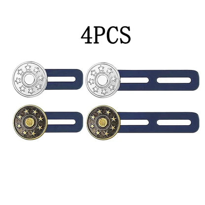 Pants Button Extender Shirt Collar Extenders Jeans Waist Extender Metal Button No Sew Button for Extender Jeans Pants Collar 