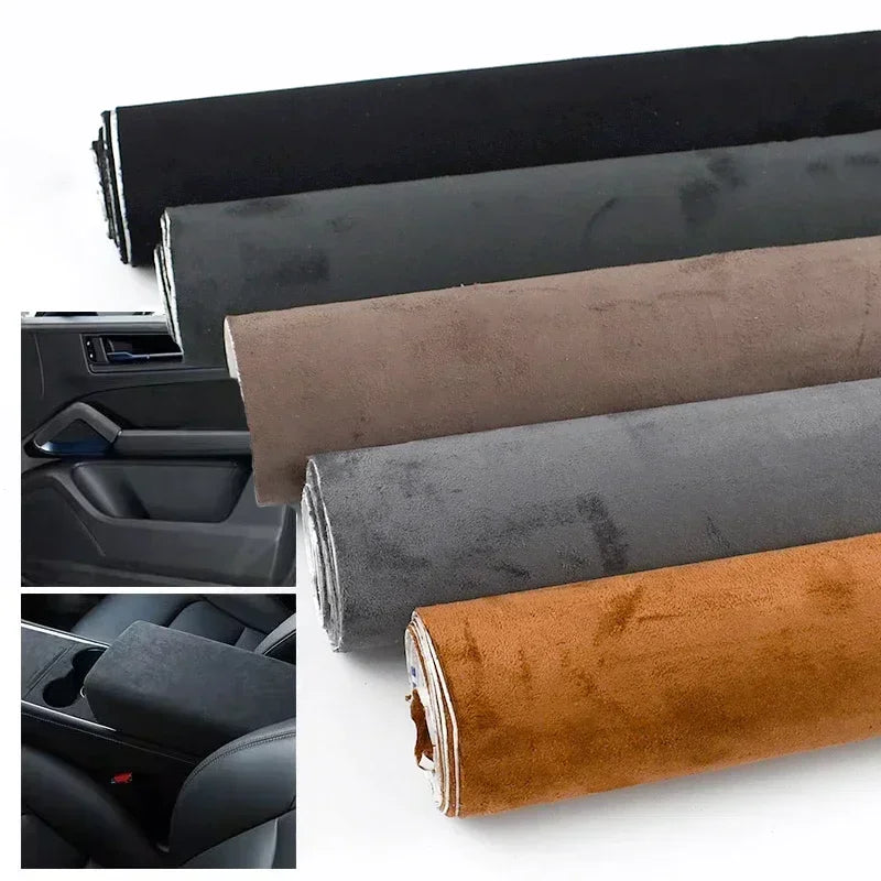 20x30cm/20x70cm/50x140cm Suede Self-adhesive Fabric for Car Interior Trim 0.8mm Thick Patches Velvet Cloth Modification Decor