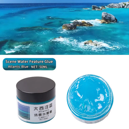 50ML Diorama Rivers/Oceans/Lakes/Simulation Static Water Scene Making Materials DIY Model Kit For Effect Miniature Landscape 