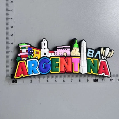Argentine Travel Souvenirs PVC Fridge Magnets Tourist Souvenir Fridge Decorations Gifts - Argentina L