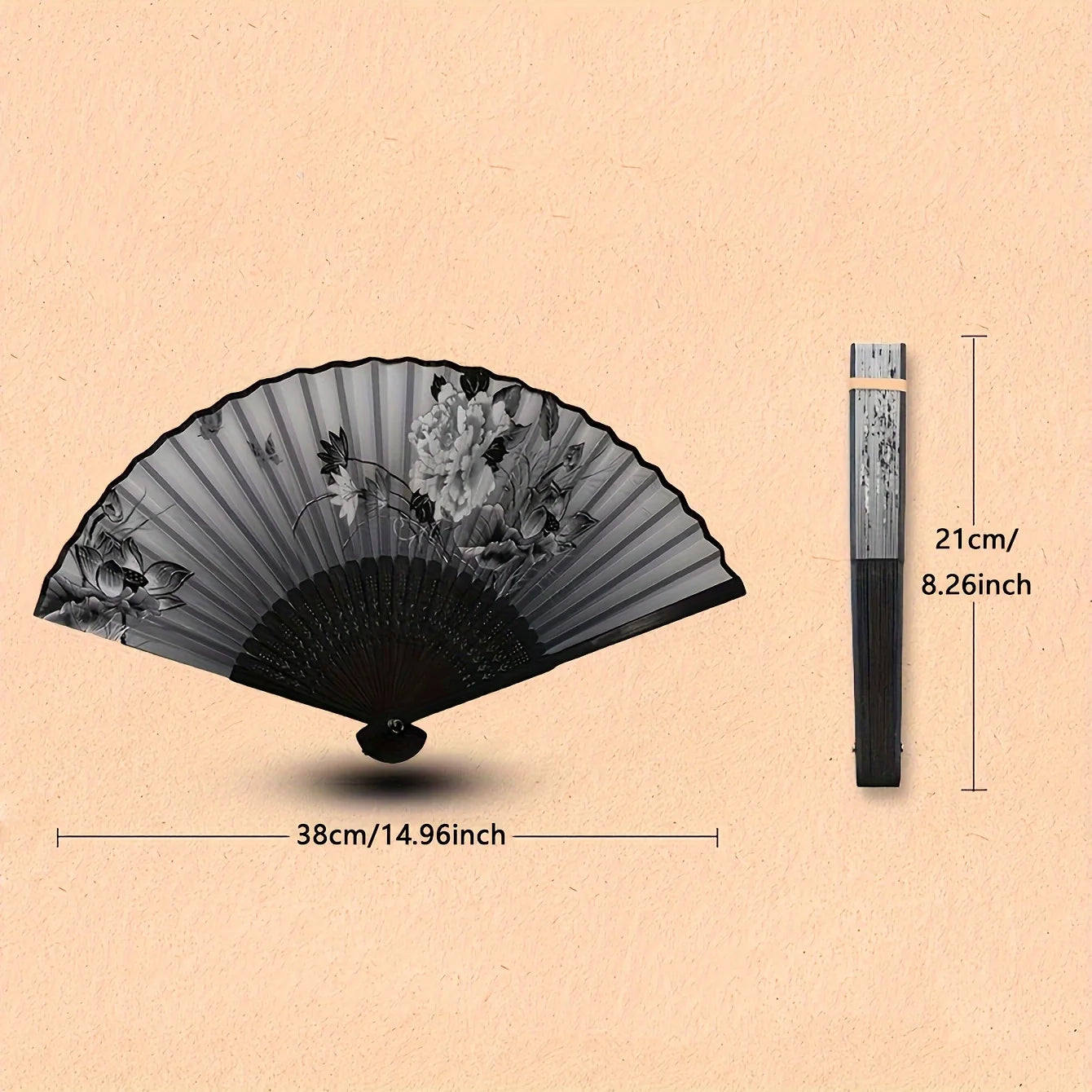 1pc-Multi-colored hand folding fan, bamboo folding fan, hand folding fan for church wedding gifts, party