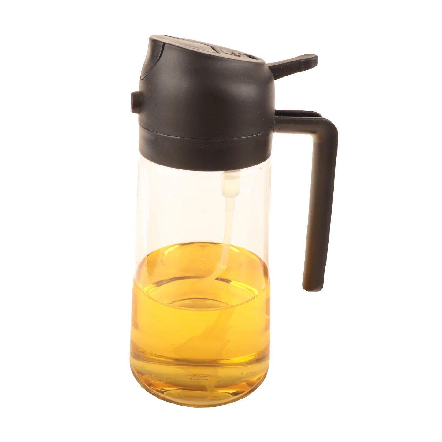 16oz Oil Dispenser Bottle for Kitchen, 2 in 1 Olive Oil Dispenser and Oil Sprayer, 470ml Olive Oil Spray Bottle for Cooking