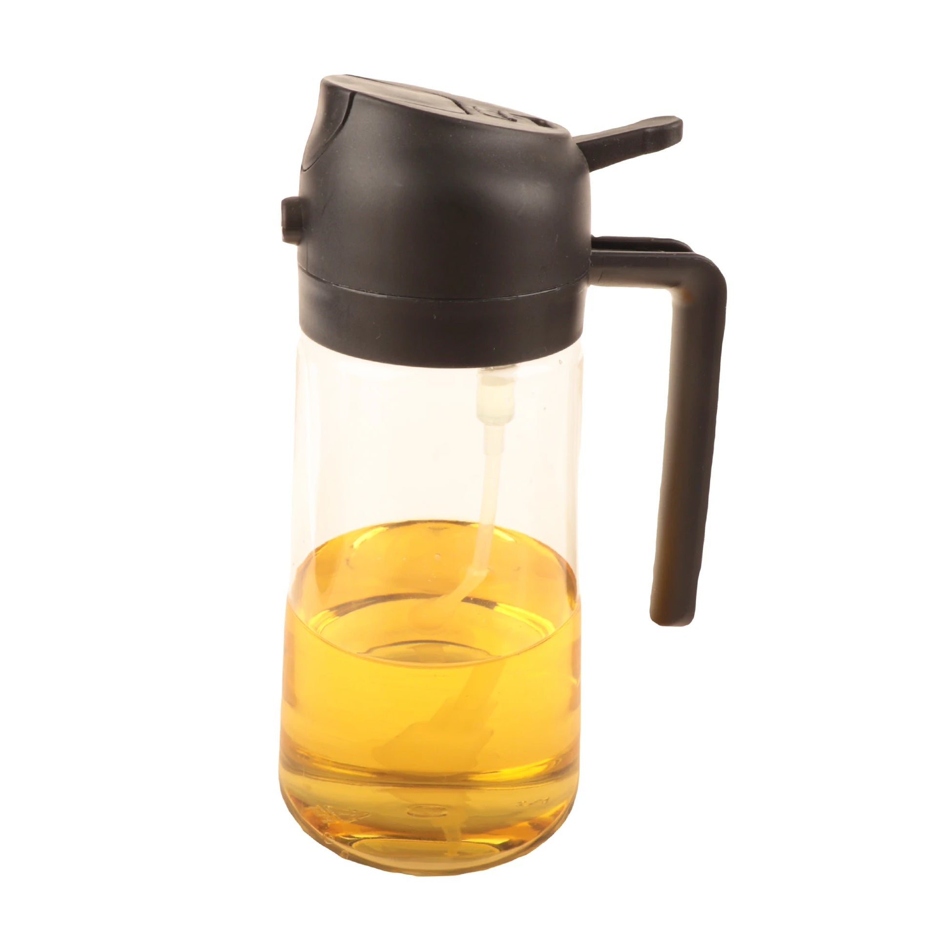16oz Oil Dispenser Bottle for Kitchen, 2 in 1 Olive Oil Dispenser and Oil Sprayer, 470ml Olive Oil Spray Bottle for Cooking -
