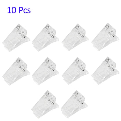 Acrylic Nail Clip Transparent Gel Quick Building Nail Tips Clips Fingernail Extension UV Clamps Manicuring Art Builder Tools 