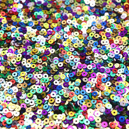10g Solid Color Sequins Flat Round Pvc Clothing and Shoes Accessories DIY Hand-embroidered Flat Pieces 3mm 4mm 5mm 6mm