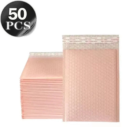 50Pcs Bubble Mailers Bubble Padded Mailing Envelopes Mailer Poly for Packaging Self Seal Shipping Bags Black Bubble Padding -