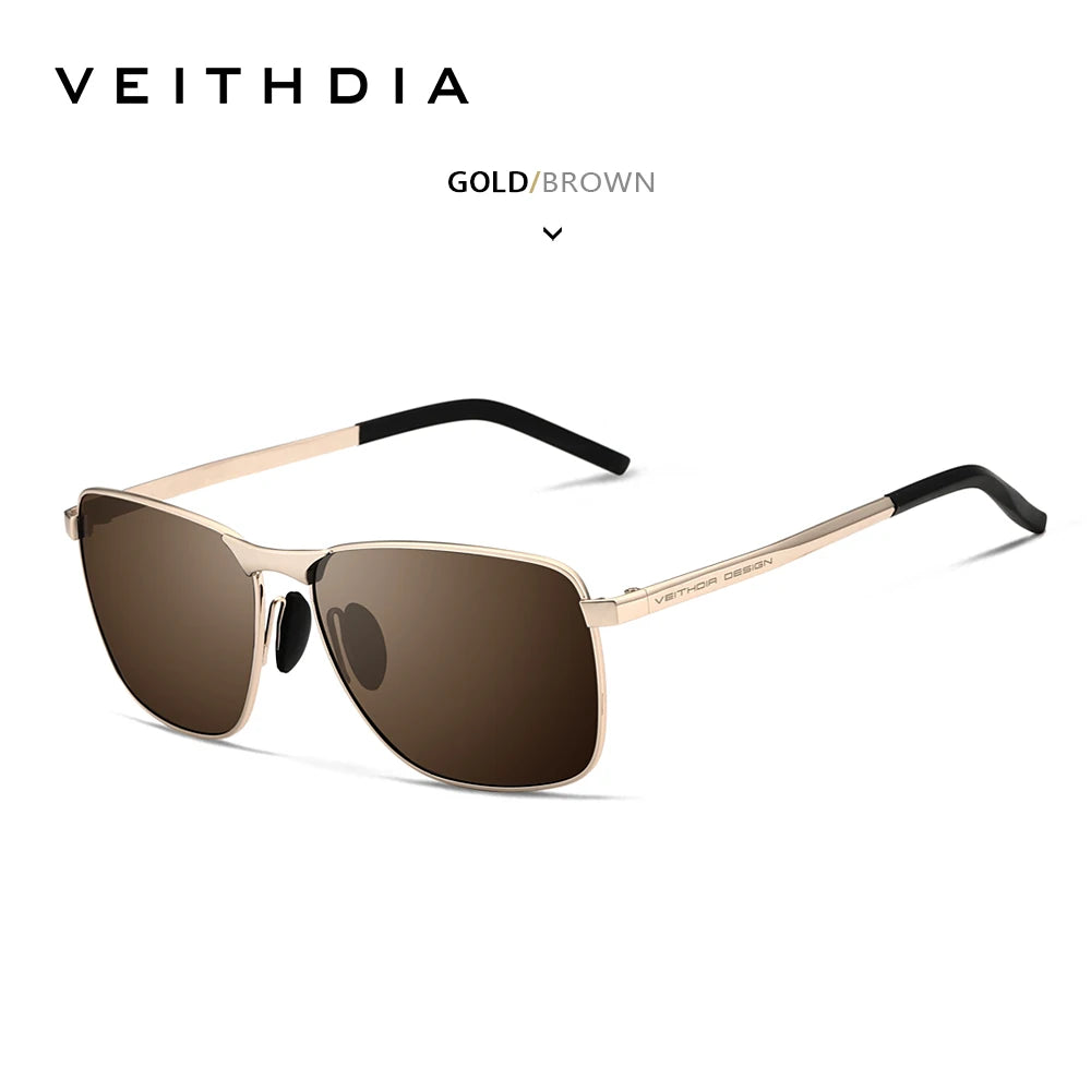 VEITHDIA Brand Men's Vintage Sports Sunglasses Polarized UV400 Lens Eyewear Accessories Male Outdoor Sun Glasses For Women V2