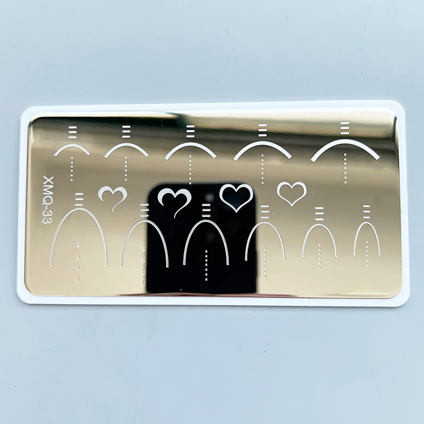 XMQ Nail Art Stamping Plate French Designs - XMQ033