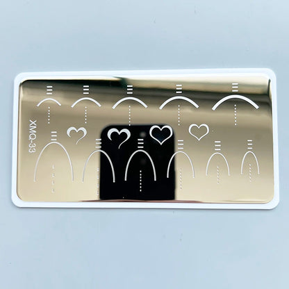 XMQ Nail Art Stamping Plate French Designs - XMQ033