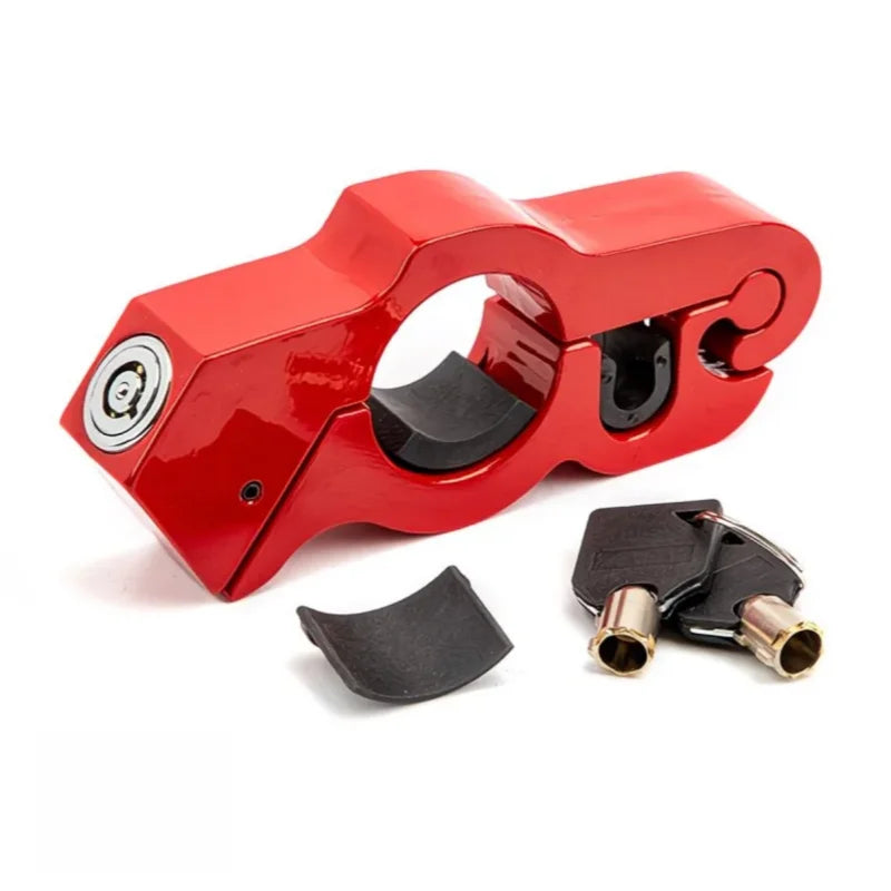 Motorcycle & Bicycle Handlebar Lock Heavy Duty Steel Anti-Theft Lock for ATV/Dirt Bike/Street Motorcycles/Commuter Bikes Univ