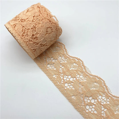 5yards/Lot 60mm Lace Ribbon Handicrafts Embroidered Net Lace Fabric Trim For Sewing Fabric Lace Ribbon Skirt Accessories - 18