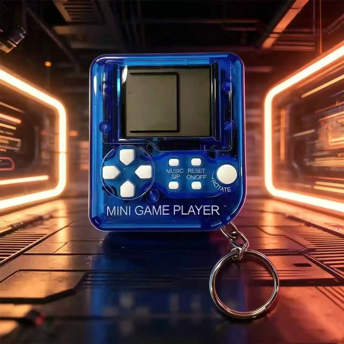 Classic Retro Mini Handheld Game Console Children Educational Electronic Game Toy Creative Gift for Kids - 1pcs Blue