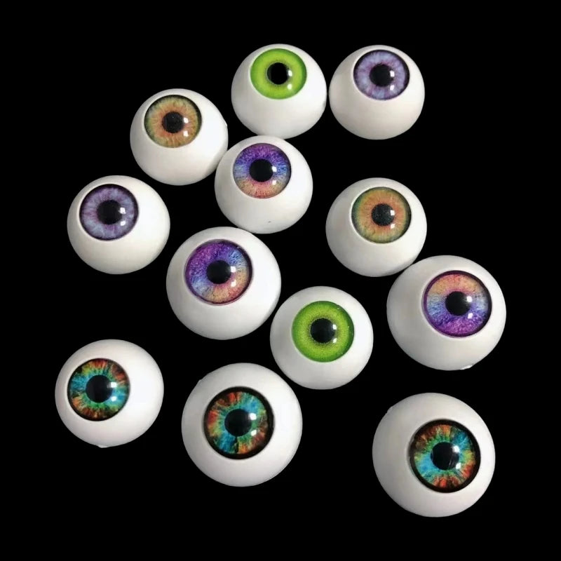 1 Pair 10mm/12mm/14mm/16mm/18mm Doll Eyeball For BJD DIY Doll Eyes Accessories Animal Eyes Acrylic Eyes Doll Eyeballs