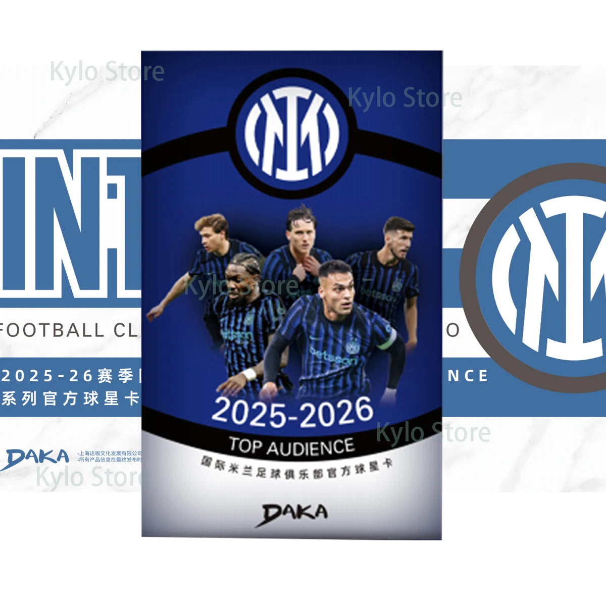 Daka 2025-2026 Trading Cards Top Audience Machester Cuty Juventus Ac Milan Internazionale Milano Football Star Official Box G