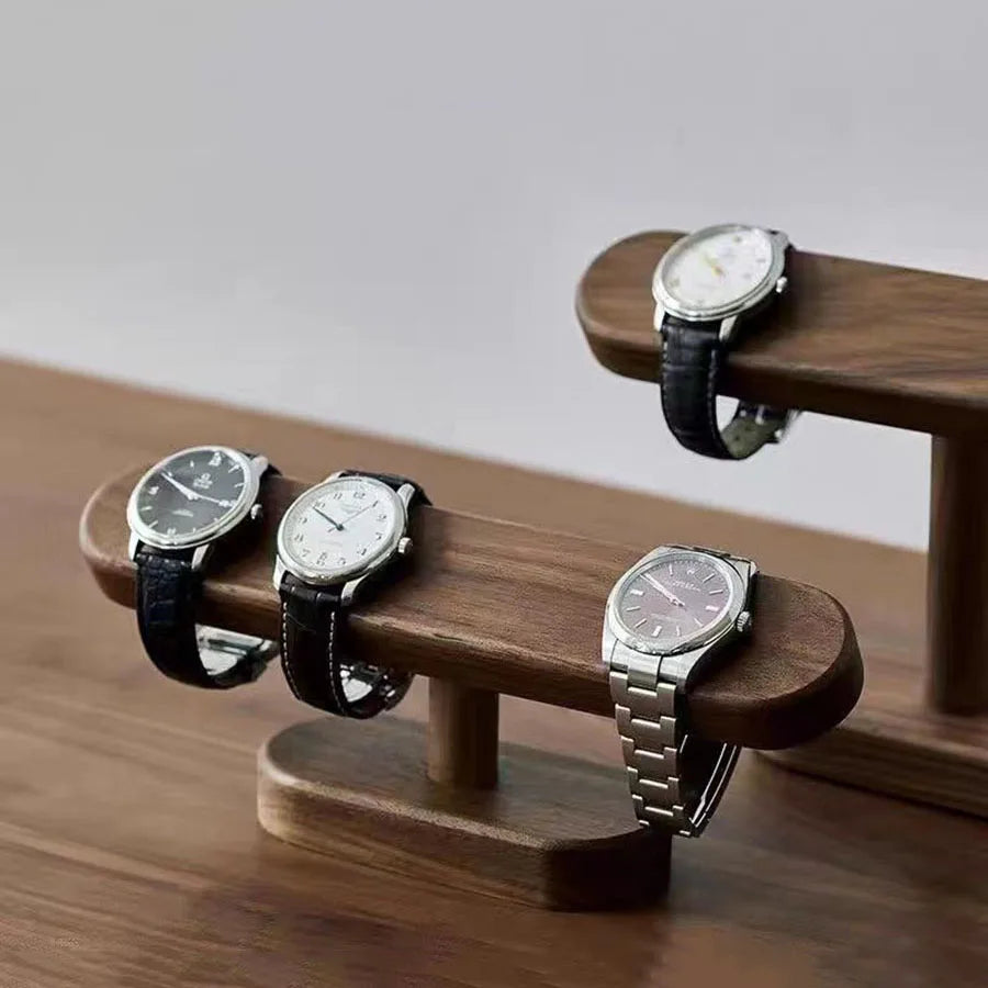 Walnut Color Watch Bracket Display Holder Jewelry Bracket Chain Anklets Hanger Stand Racks Organizer For Counter Shows, 1PCS