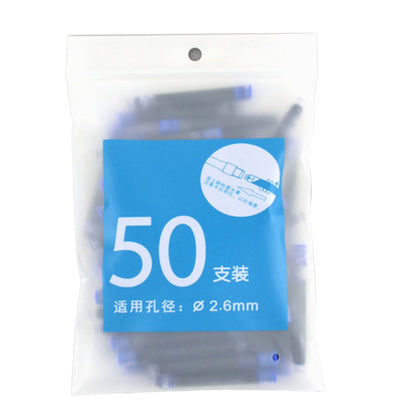 50Pcs Fountain Pen Ink Cartridges 2.6mm High quality Refill Short Cartridges Office Supplies for Calligraphy Pen Fine Writing