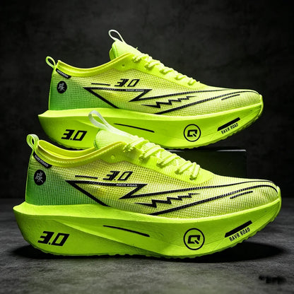 Men Running Shoes Carbon Board Marathon Sports Speciality Breathable Lightweight Women's Comfortable Athletic Nonskid Sneaker