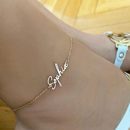 Lemegeton Customized Name Anklets for Women Men Personalized Foot Anklet Stainless Steel Chain Anklet Beach Summer Jewelry Gi