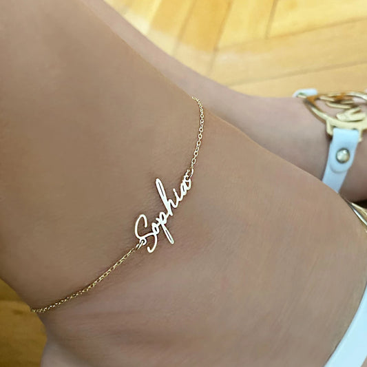 Lemegeton Customized Name Anklets for Women Men Personalized Foot Anklet Stainless Steel Chain Anklet Beach Summer Jewelry Gi
