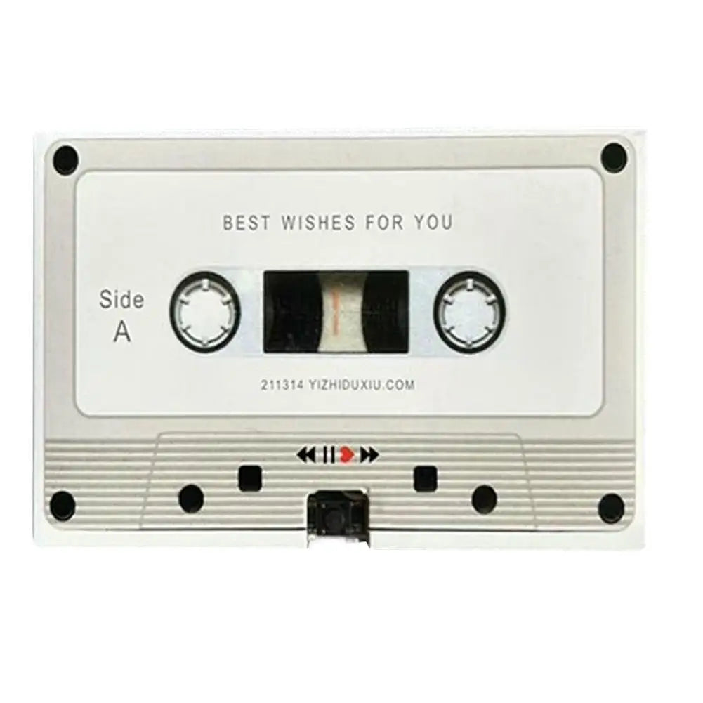 Voice Recordable Greeting Card 60 Seconds Recording Time Message Recorder Cassette Recording Voice Tape Greeting Card - G