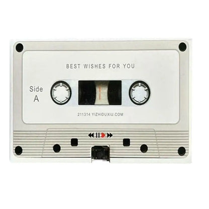 Voice Recordable Greeting Card 60 Seconds Recording Time Message Recorder Cassette Recording Voice Tape Greeting Card - G