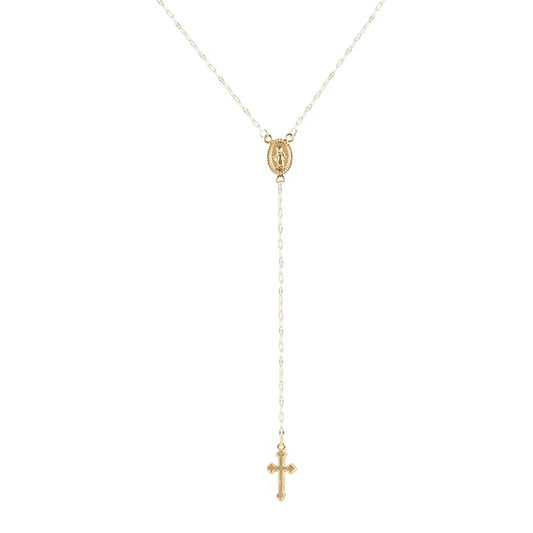 2025 New Fashion Vintage Christian Cross Bohemia Religious Rosary Pendant Necklace For Women Charm Jewelry Gifts