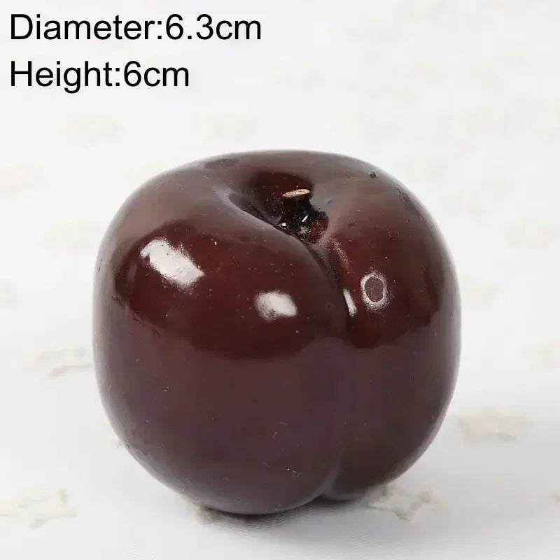 Artificial Fruits and Vegetables Home Decoration Fake Orange Peach Apple Pear Grape Lemon Peach Ornament Food Photography Pro