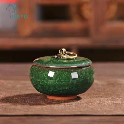 Ceramics Ash Urn Sealed Cremation Funeral Ashes Keepsake Small Animals Pet Dog Cat Memorial Suitable Home Fireplaces Burial -