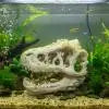 Resin Dinosaur Fossil Simulation Mini Dinosaur Ornaments Decorative Props Crafts Arts Artificial Decor for Fish Tank Aquarium