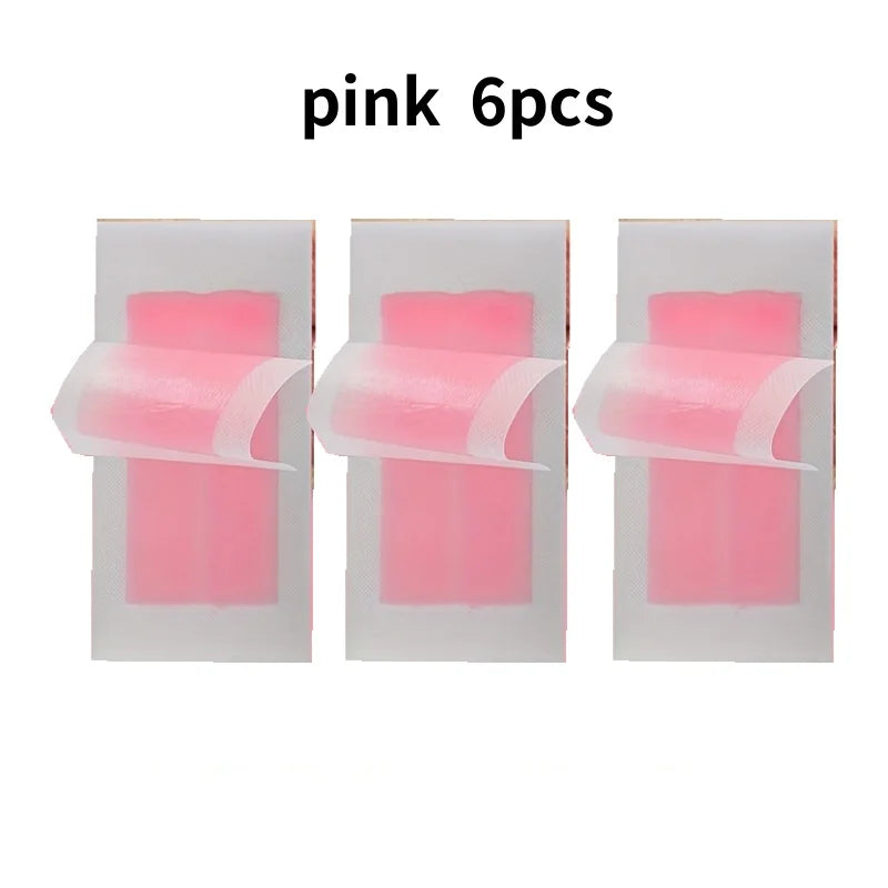 Professional Warning Tapes For Summer Hair Removal, Double Face Cold Warning Paper For Legs, Body, Face,6 Sticks, 10/20 Stick