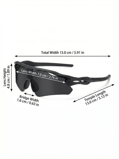 VIOLA MAG Integrated Half Frame Sunglasses, Color Film Unisex for Daily Travel Decoration, Anti Slip, with Mirror Bag