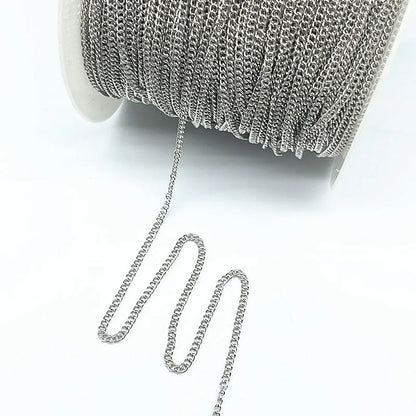 2yards Golded/silvered/Bronze/Black Plated Necklace Chain for Jewelry Making Findings DIY Necklace Chains Materials Handmade