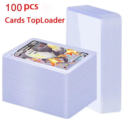 Card Sleeves Holder Game Cards PVC Hard Plastic Toy Top For Protectors Trading Storage Gift 3 x 4inches