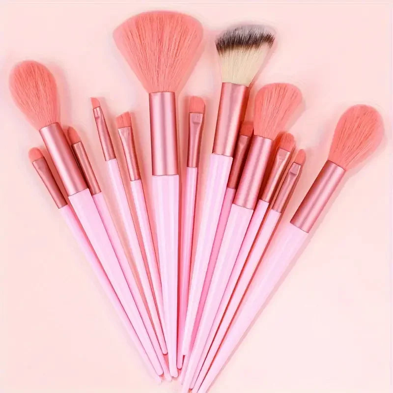 NEW 13PCS Makeup Brush Set Soft Fluffy Eye Shadow Foundation Blush Highlighter Concealer Brush Female Beauty Tool Christmas G
