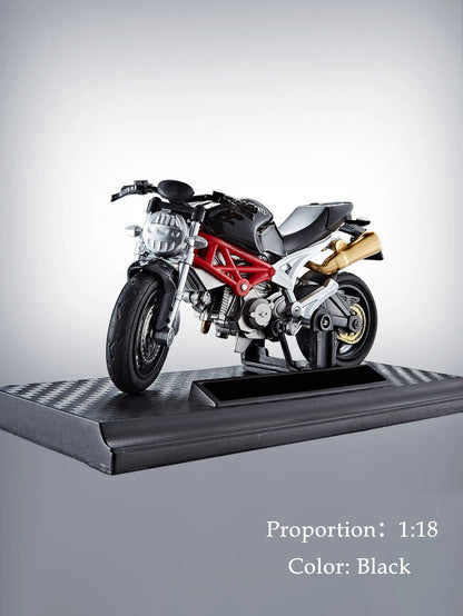 Model Diecast Motocycle Toys Ornament, 1:18/1:36 Car Rotating Rubber Rires Desktop Ornament Gifts - YLE-02 A