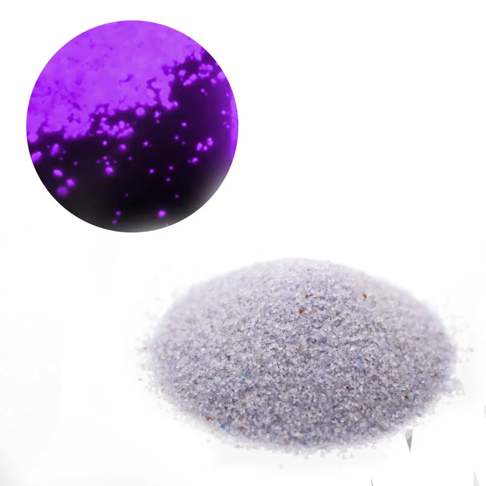 1Bag Luminous Particles Sand Colorful Fluorescent Glow Powder Glow In The Dark Home Christmas Party Decor DIY Decorations - p