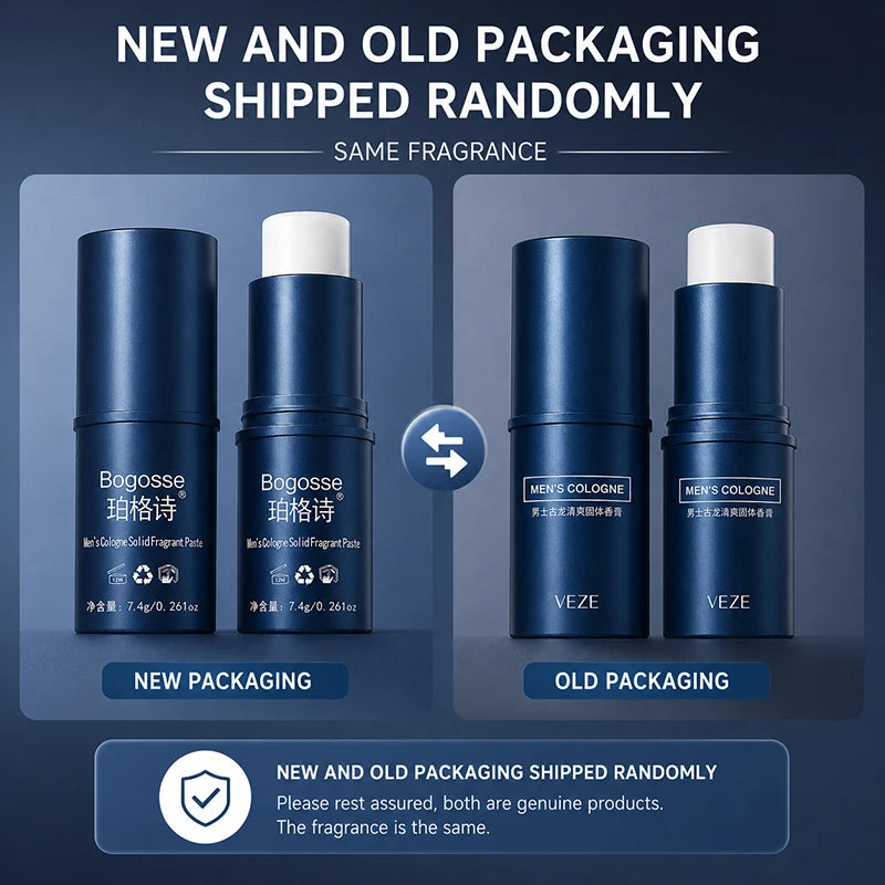 Fanzhen Men's Solid Cologne - Light and Fresh Scent, All-Over Use, Portable Stick for On-the-Go Convenience - 2-pack