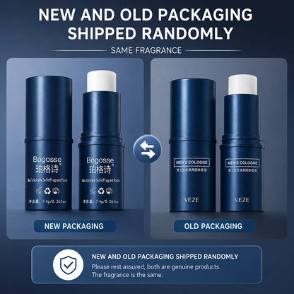 Fanzhen Men's Solid Cologne - Light and Fresh Scent, All-Over Use, Portable Stick for On-the-Go Convenience - 2-pack