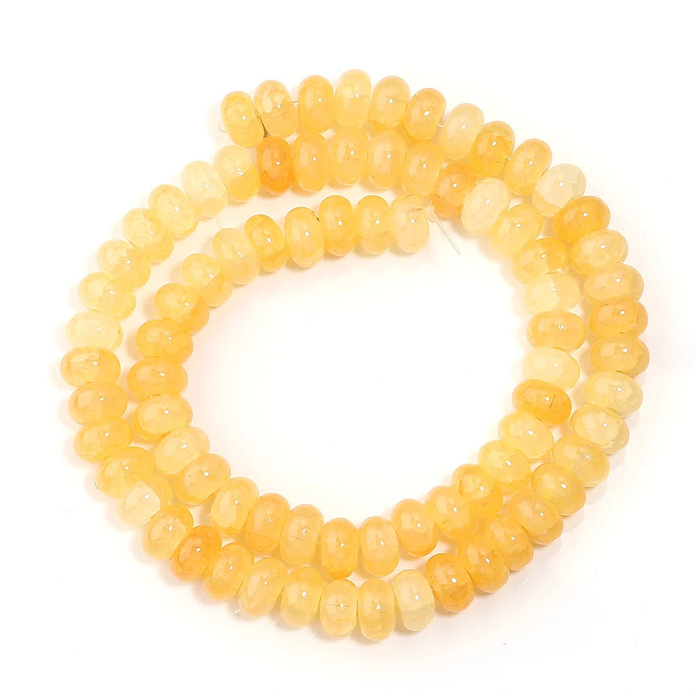 1 String 5x8mm Glass Beads Colorful Abacus Flat Round Loose Beads For Jwelry Making DIY Crafts Bracelets Necklace Accessories