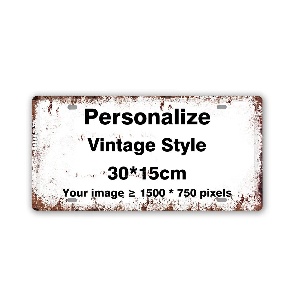 Custom Metal Tin Sign Vintage Wall Art Poster Personalise Room Decoration, Personalized Gift Free Design