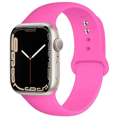 Silicone Band For Apple Watch straps 49mm 40mm 44 mm 45mm 46mm 42mm 41mm 38mm sports bracelet iWatch series 10 9 8 3 SE ultra