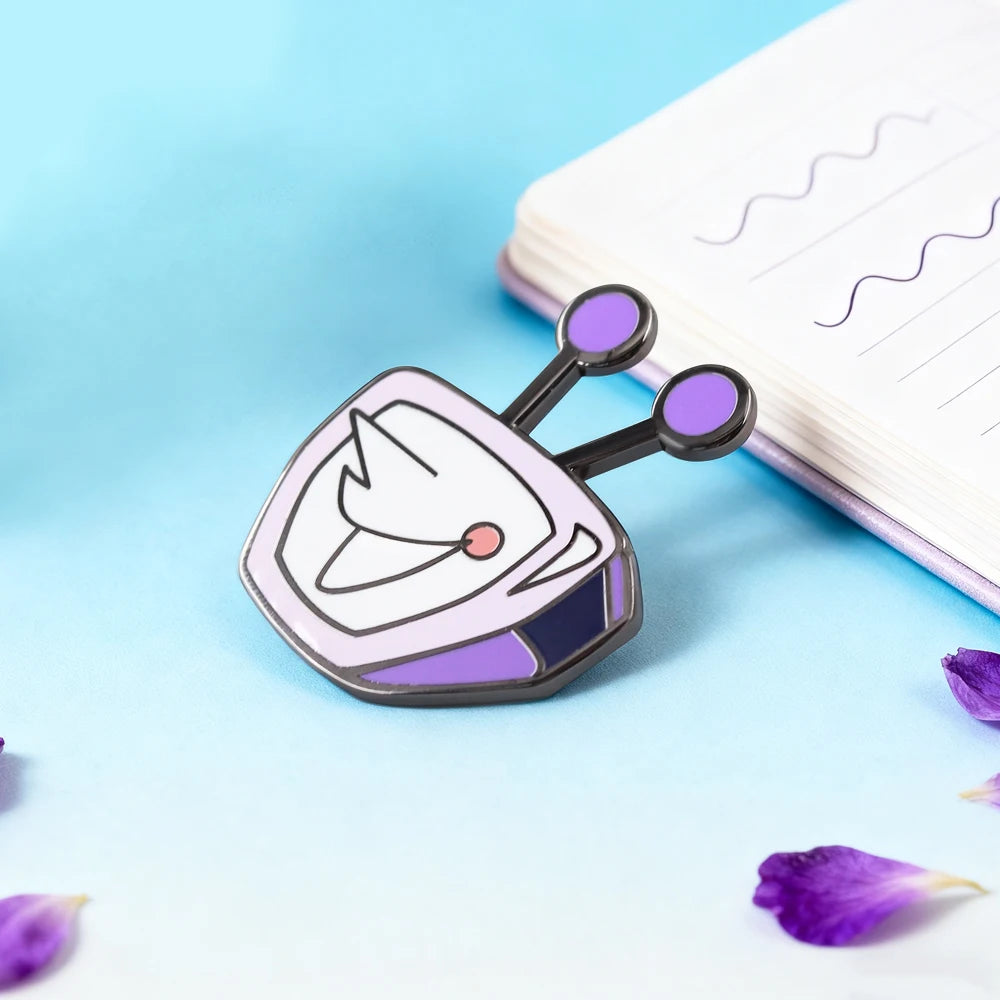 Cartoon Tv Tenna Brooch Role-Playing Game Deltarune Metal Badge Cute Anime Fashion Pin Backpack Clothing Accessories