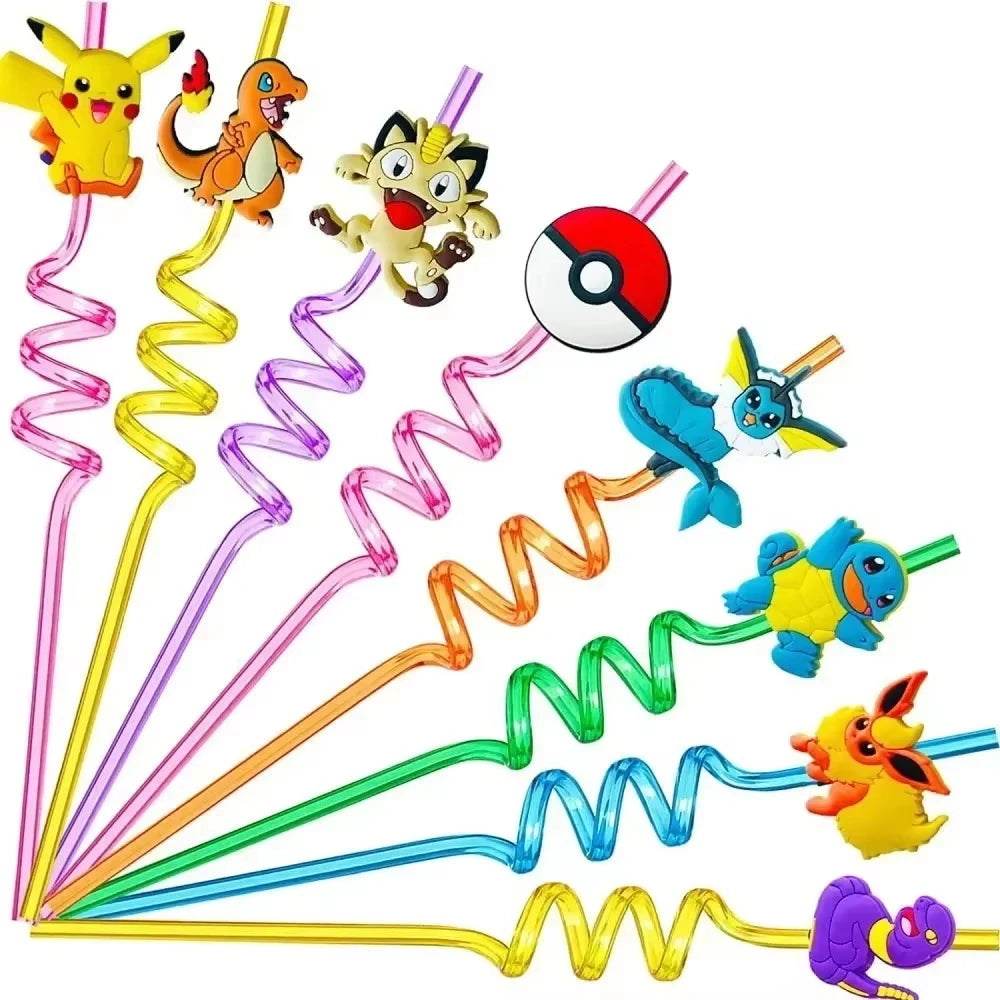 PokeMons Theme Party Favors Slap Bracelets Stickers Balloons Party Gifts Goodie Bag Stuffers Fillers Birthday Party Decoratio