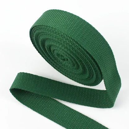 5Meters 1.3mm 20-50mm Cotton Webbings Tape for Bag Strap Backpack Label Ribbon Band Clothes Bias Binding DIY Sewing Accessori