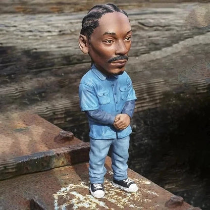 Fashion Tupac Rapper Figure Hip Hop Star Guy Pac Snoop Dogg Figurine Cool Stuff Figures Collection Model Creative Statue - hi