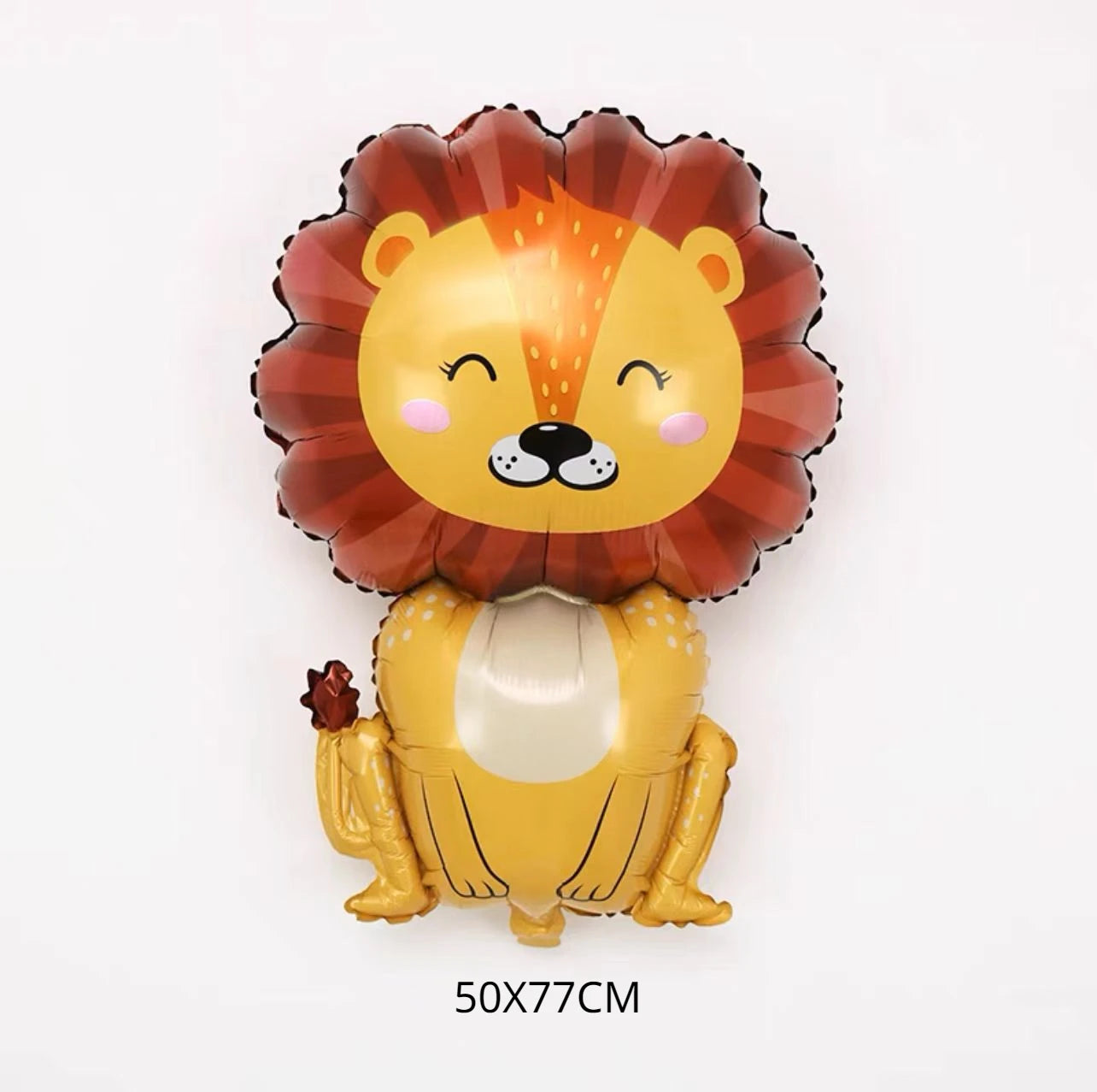 New Cartoon Animal Theme Foil Balloon Jungle Safari Forest Lion Rabbit Kids Birthday Decoration Supplies Elephant Giraffe Bal