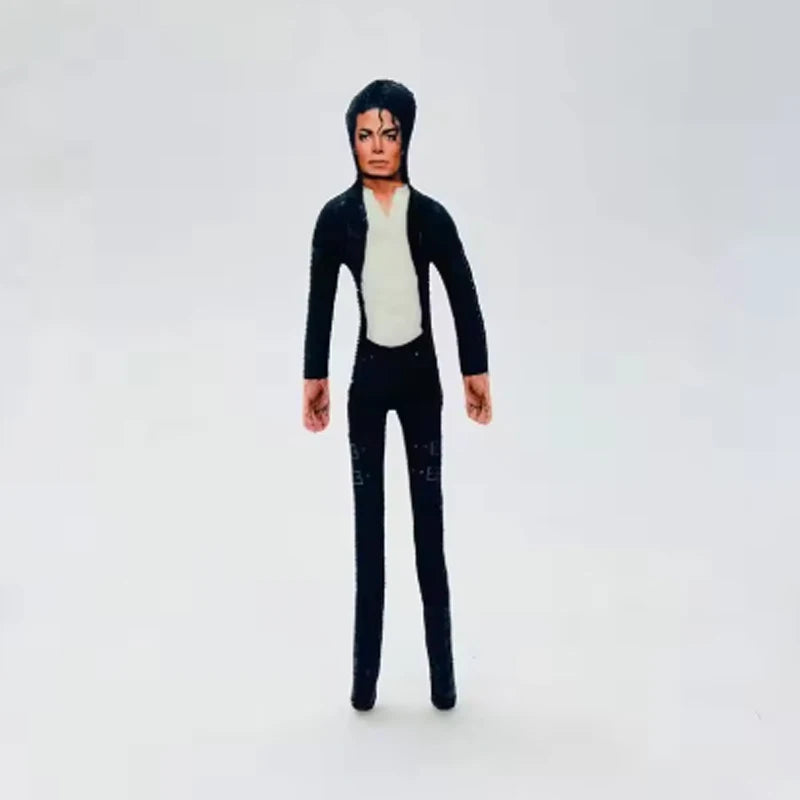 New Style Michael Jackson Cosplay Prop Doll Plush Stuffed Figure Dolls Room Decoration Abstract Joint Mobility Props Gift