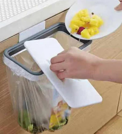 Trash Garbage Hanging Bag Hanger Durable Rubbish Holder Kitchen Support Cabinet Stand Trash Rack Storage Hanger Organizer